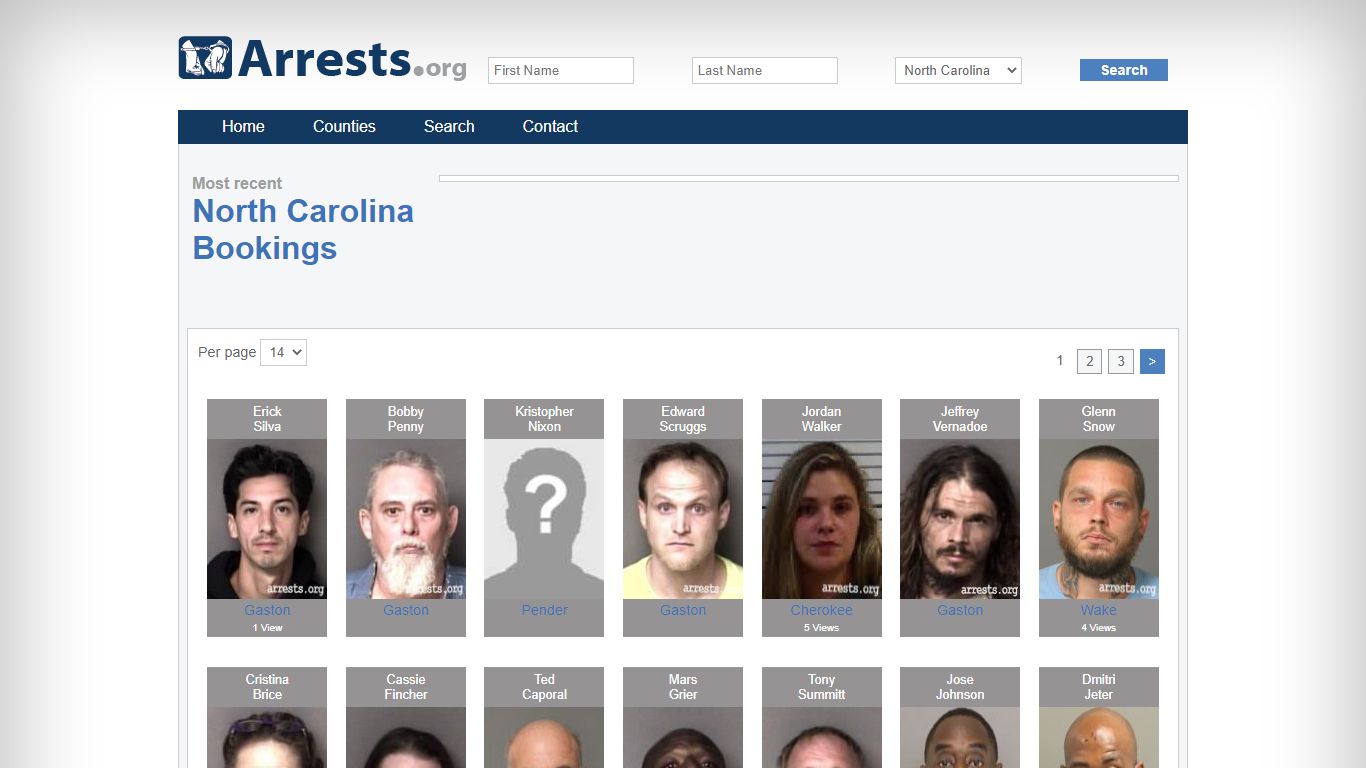 North Carolina Arrests and Inmate Search